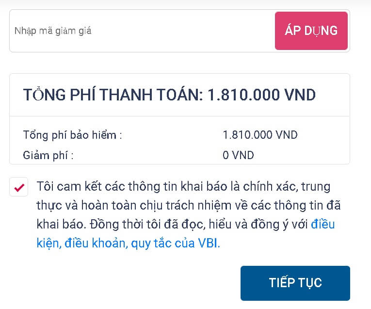 Mua Bảo Hiểm Sức Khỏe Vietinbank Online